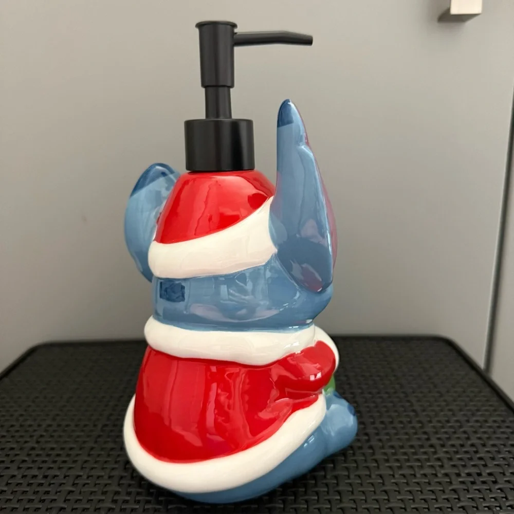 Disney Christmas Santa Stitch Soap Dispenser Lilo & Stitch Wreath